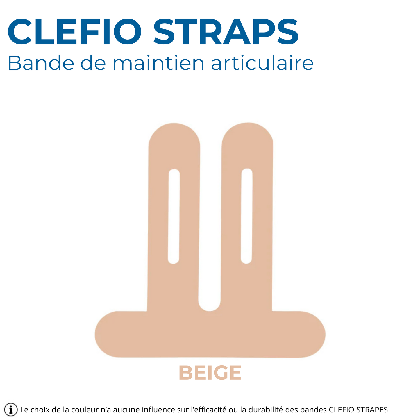 CLEFIO STRAPS™ – Strap genou prédécoupé