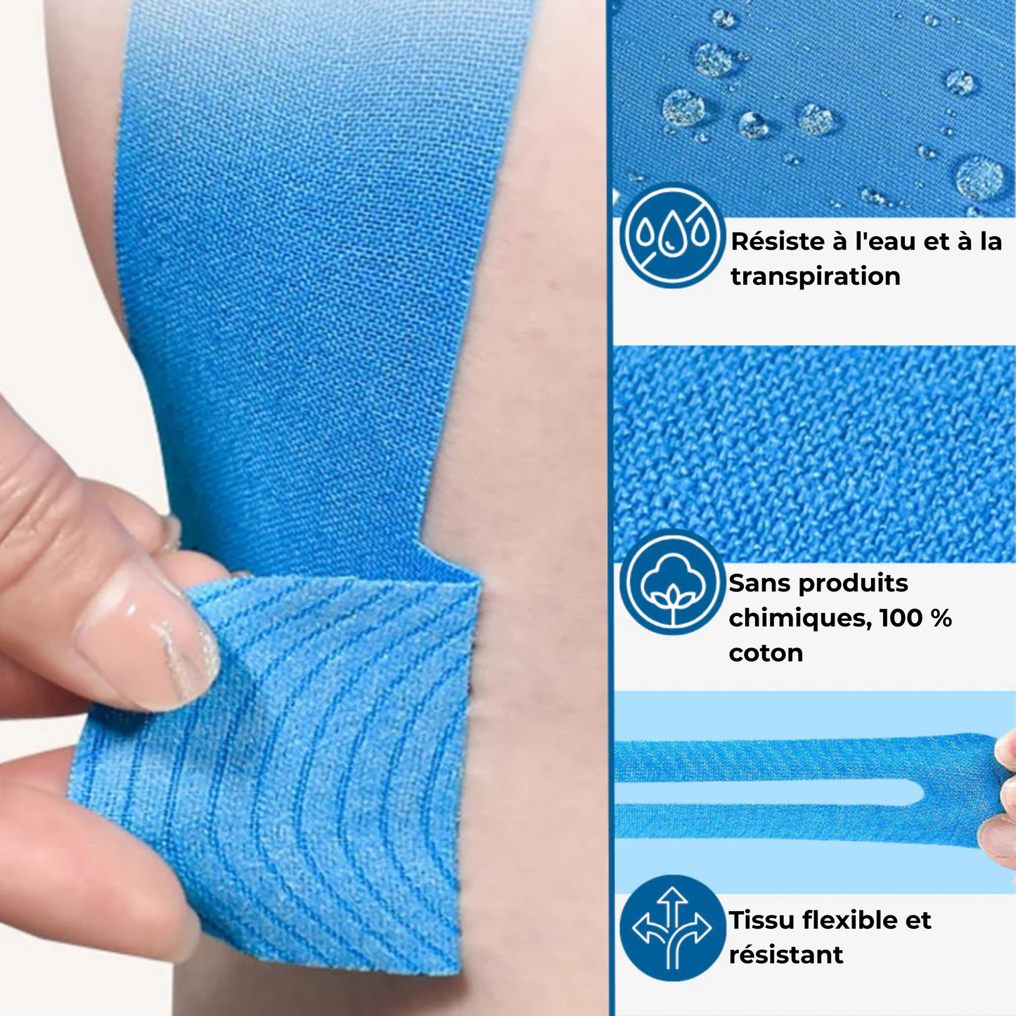 CLEFIO STRAPS™ – Strap genou prédécoupé