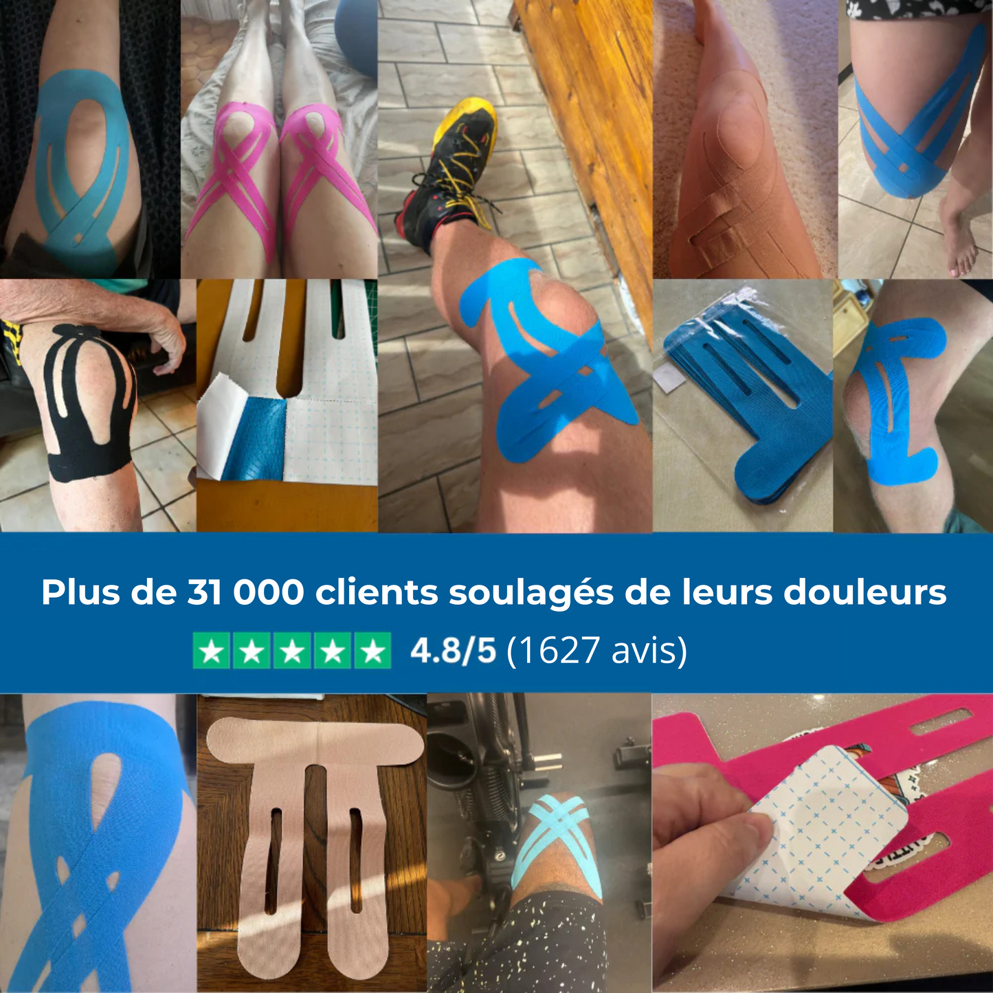 CLEFIO STRAPS™ – Strap genou prédécoupé